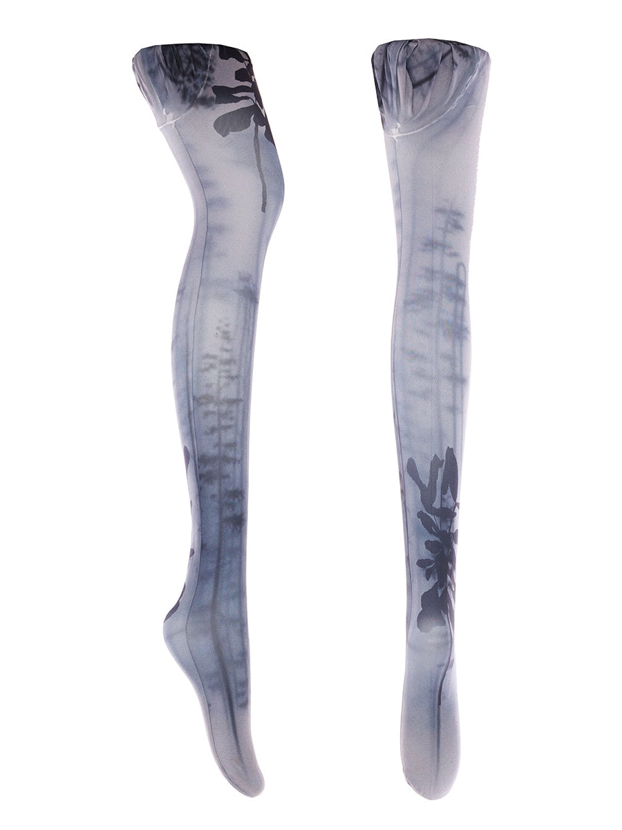 Y2K Print Transparent Socks