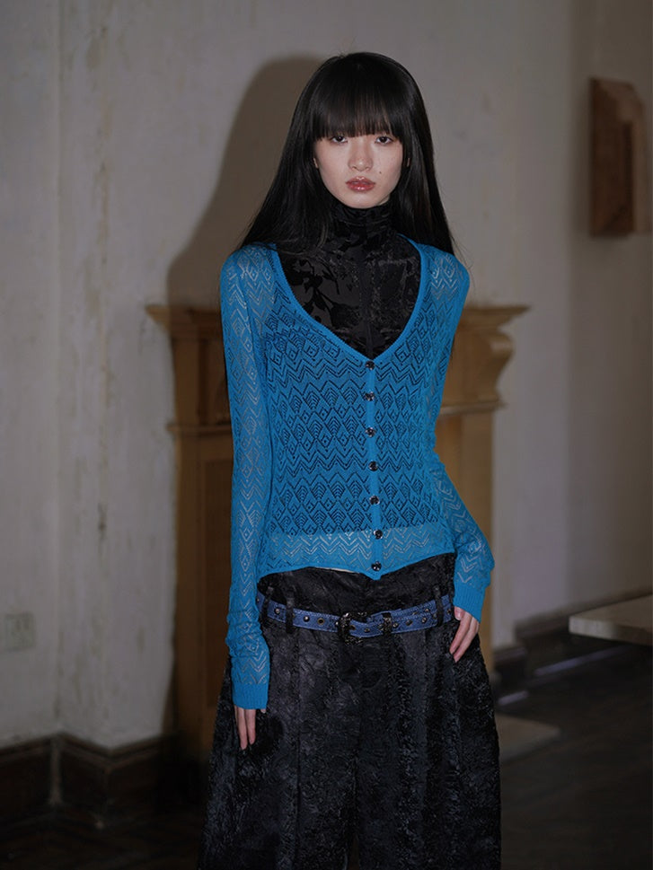 Knit Thin Long-Sleeed Cardigan