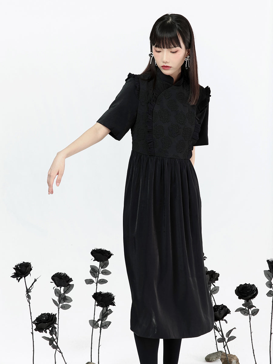 Mid-length Cheongsam Fringe Dress