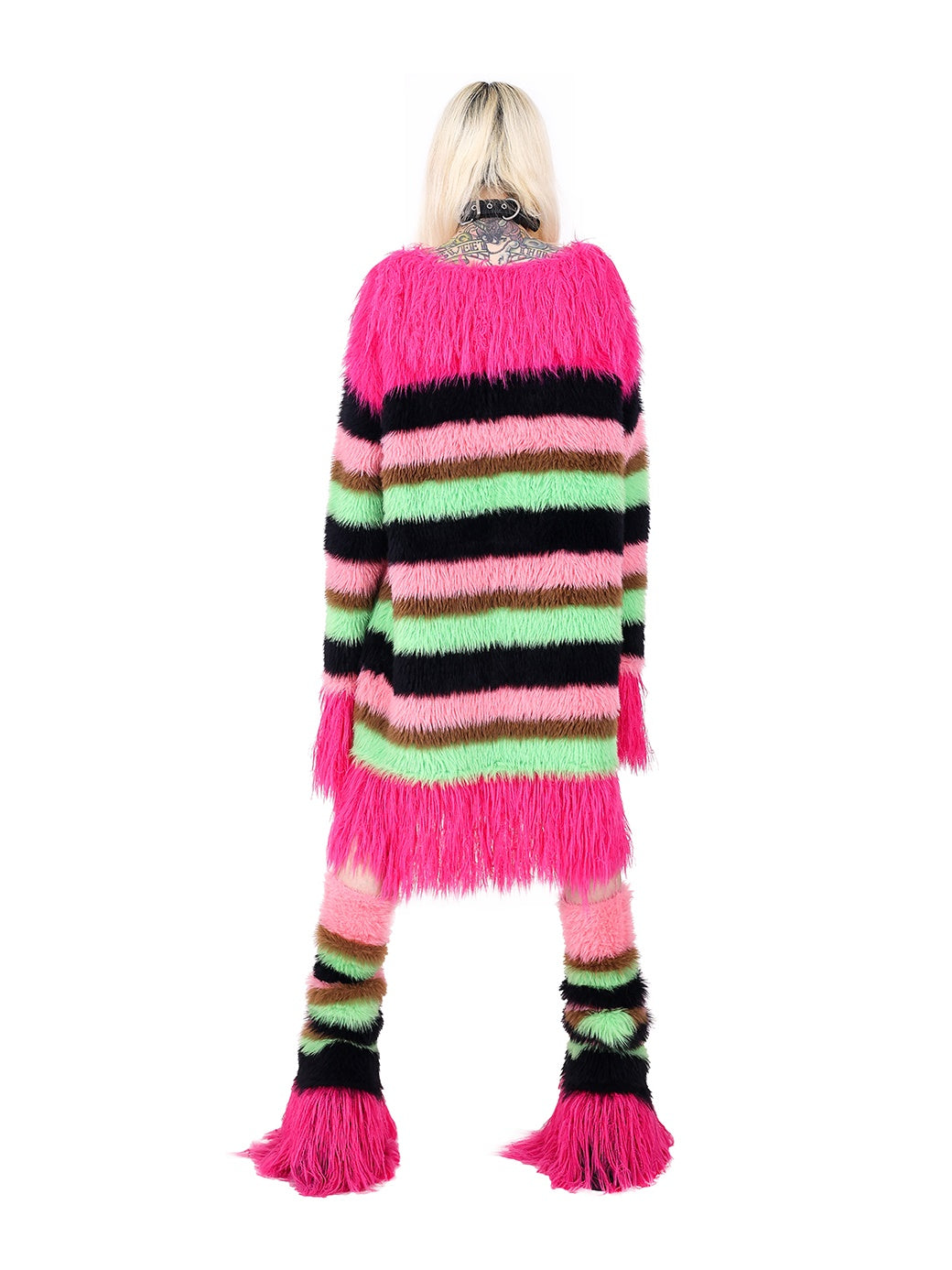 Impact Color Stripe Knitted Leg Cover