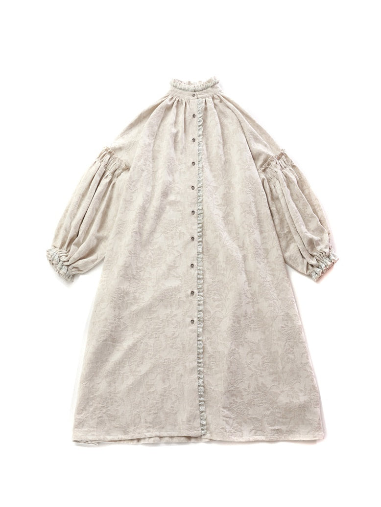 French Girl Loose Lace Cotton Linen Dress