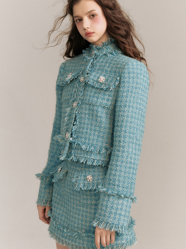 Wool Small Fragrance Jacket &amp; Skirt