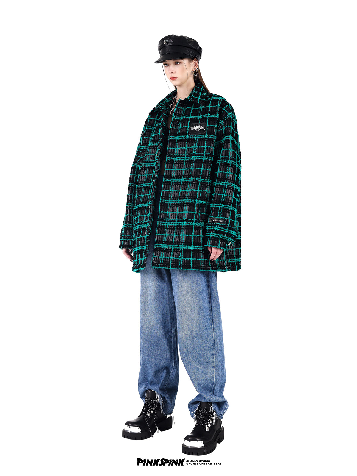 Over-size Plaid Casual Men&