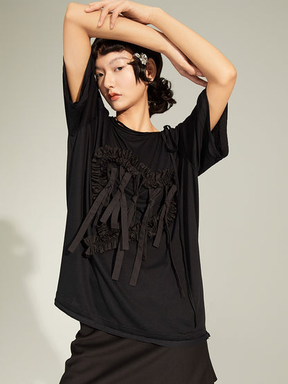 T-shirt lâche de Bandage Lace Bandage Lace