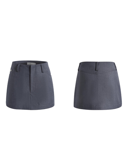 High Waist Hip A-Line Skirt