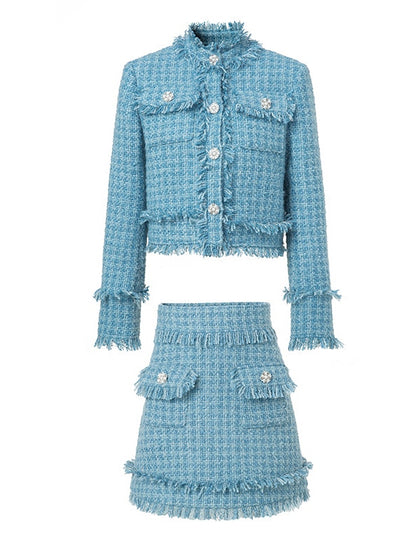 Wool Small Fragrance Jacket &amp; Skirt