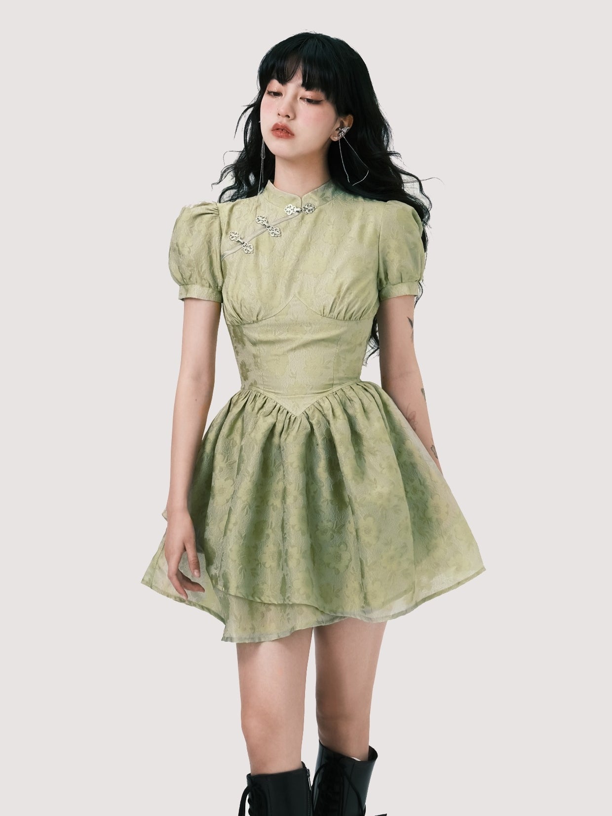 Retro Country Style Cheongsam Dress