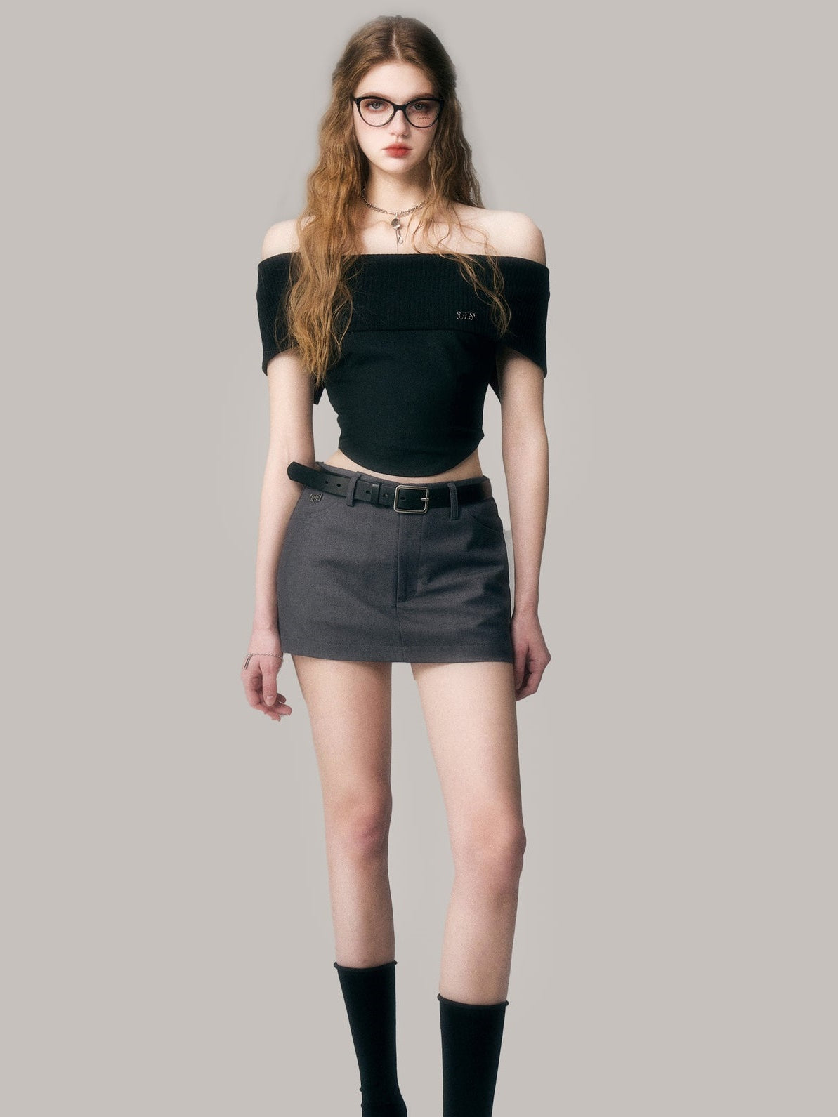 High Waist Hip A-Line Skirt