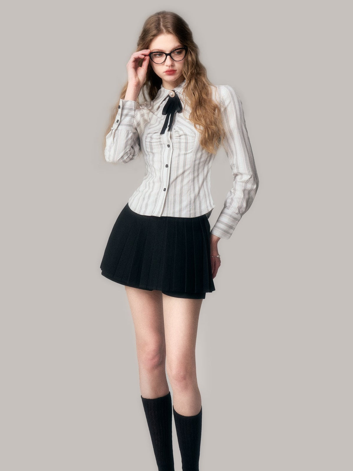 Long-sleeved Striped Shirt