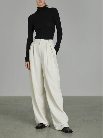 MATURE LOOSE WIDE-LEG LOOSE PANTS