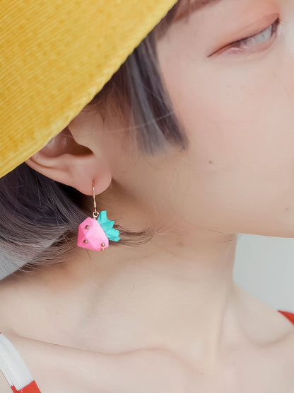 Candy Color Strawberry Earrings