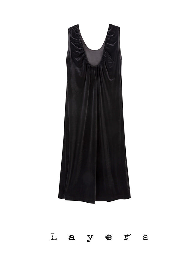 Velvet High-end Drape One-piece