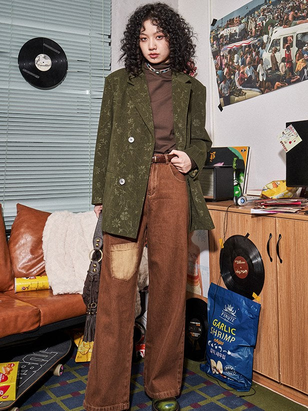 Retro Corduroy Loose Jacket