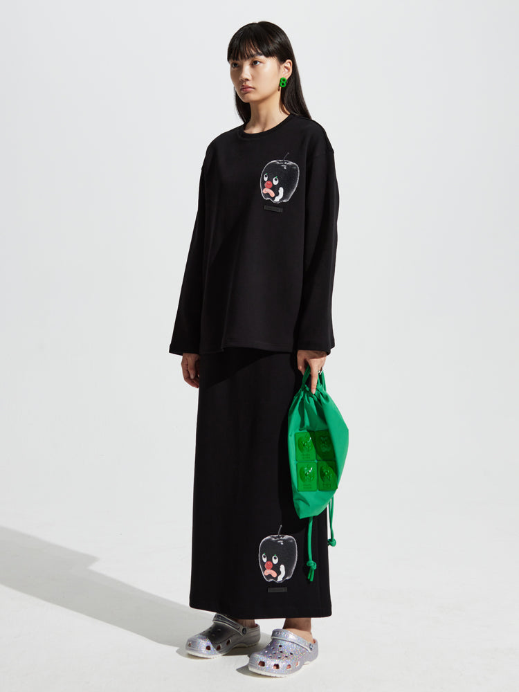 UNIQUE NICHI CONSPICUOUS Monotone Pullover &amp; Skirt