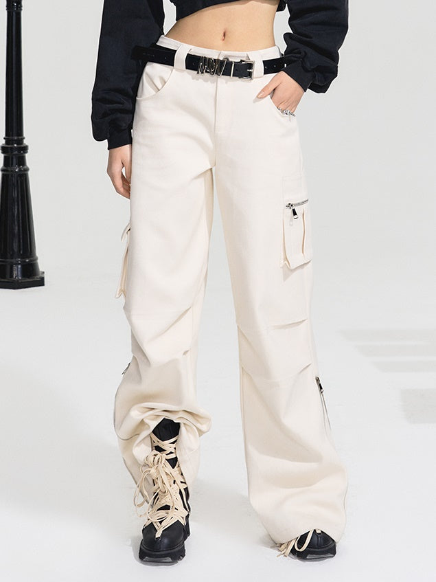 High Waist Strait Leg Pants