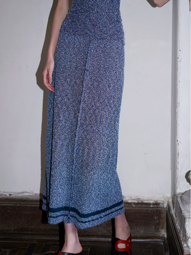 Long Straight Knit Skirt