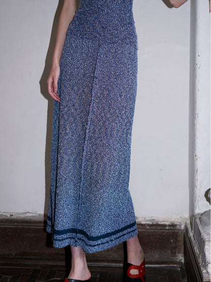 Long Strait Knit Skirt