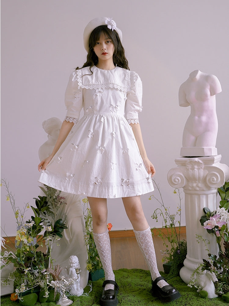 Clipping Embroidery Doll Gothic Lace One-Piece