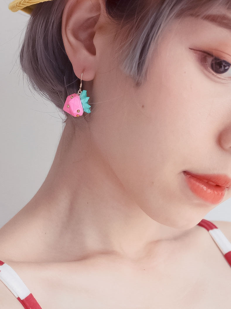 Candy Color Strawberry Earrings