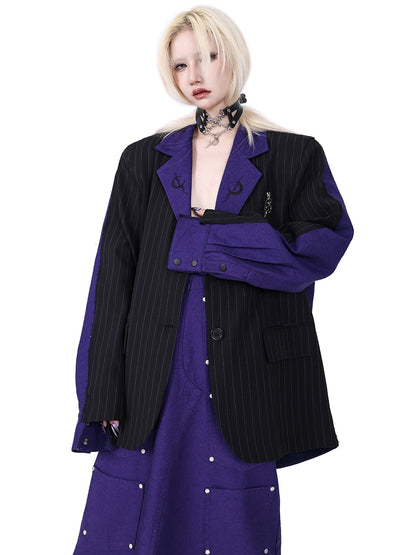 Stitching Three-dimensional Silhouette Loose Jacket