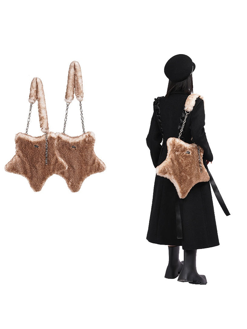 Furry Star One Shoulder Bag