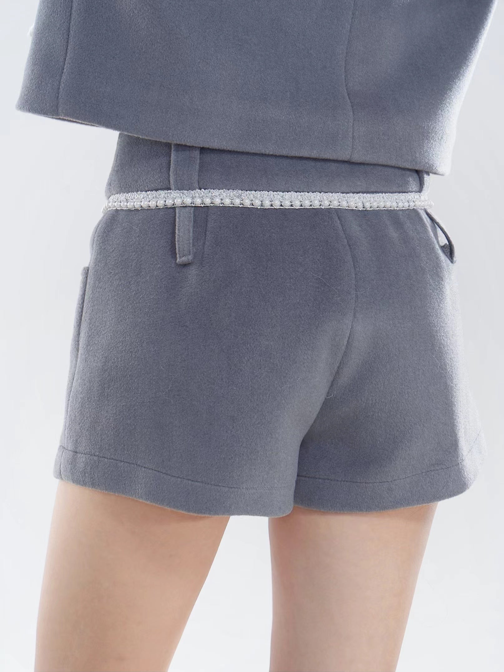 Gesteppte Jacke &amp; Shorts Hosen