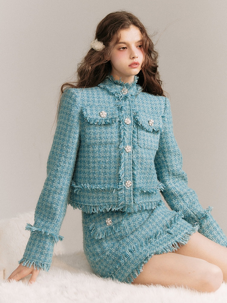 Wool Small Fragrance Jacket &amp; Skirt