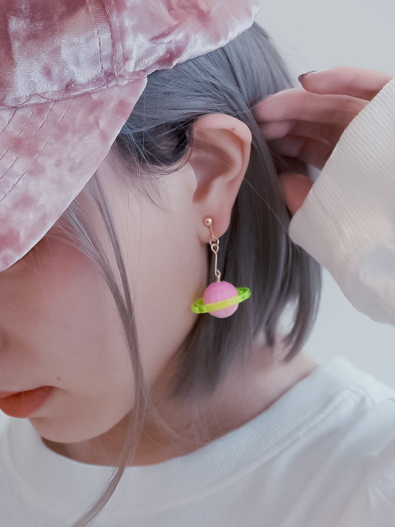 Candy Color Planet Earrings