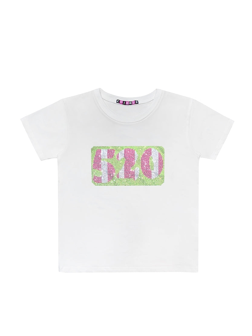 Bijou Glitter Casual T-shirt