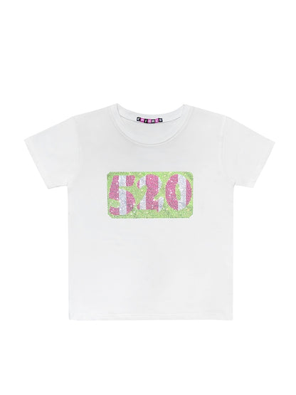 Bijou Glitter Casual T-Shirt