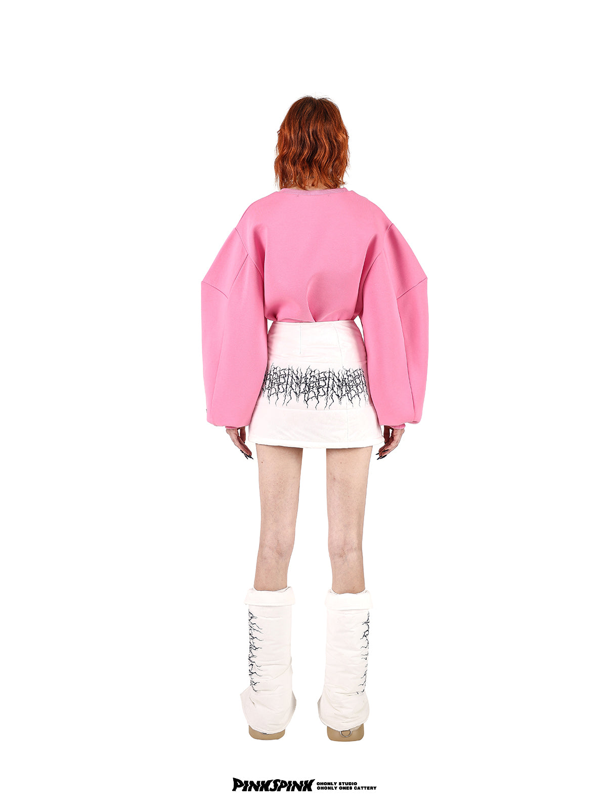 Short Tight Embroidery Side-Button Nichi Skirt