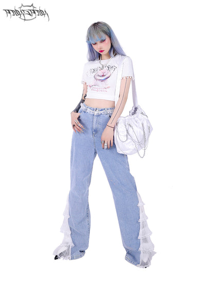 Cropped Casual Pop Nichi T-shot