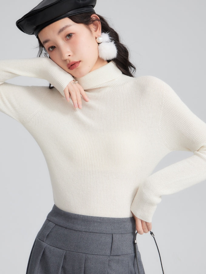 PURE WOOL TURTLENECK SWEATER