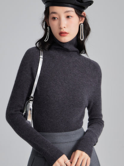 PURE WOOL TURTLENECK SWEATER