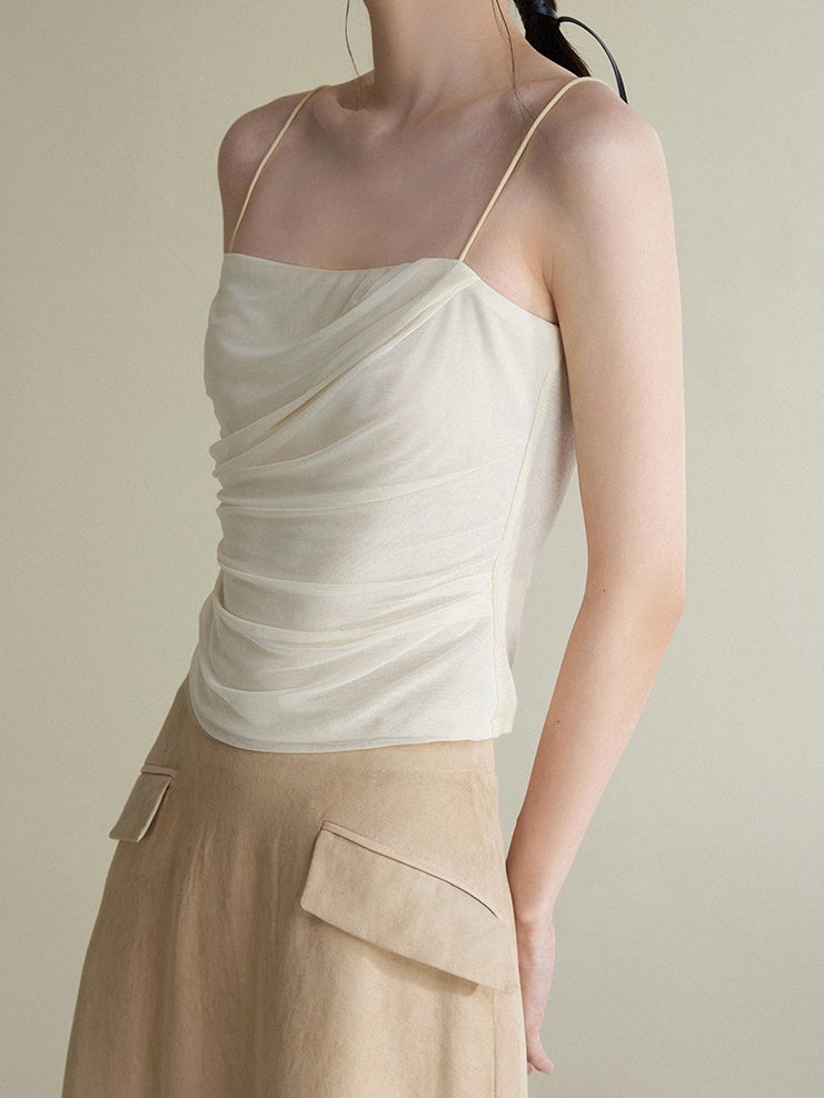 Twisted Design Three-dimensional Pleated Sling