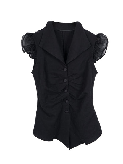 Flying Sleeve PLEATED SHIRT