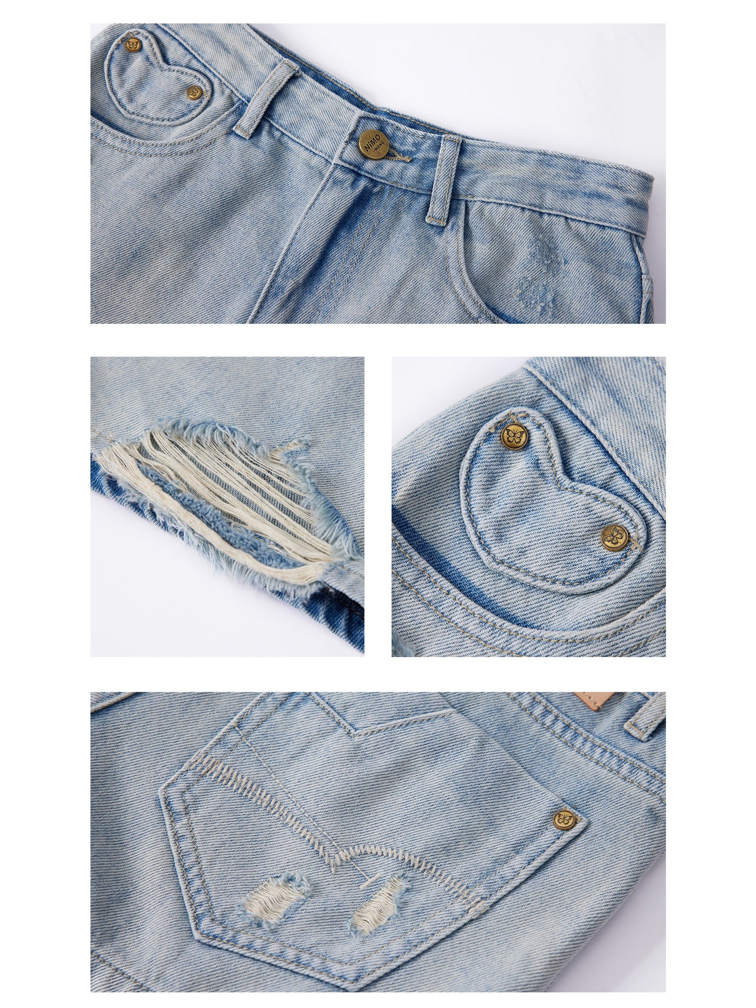 Wäsche zerrissene Jeans -Shorts Hosen