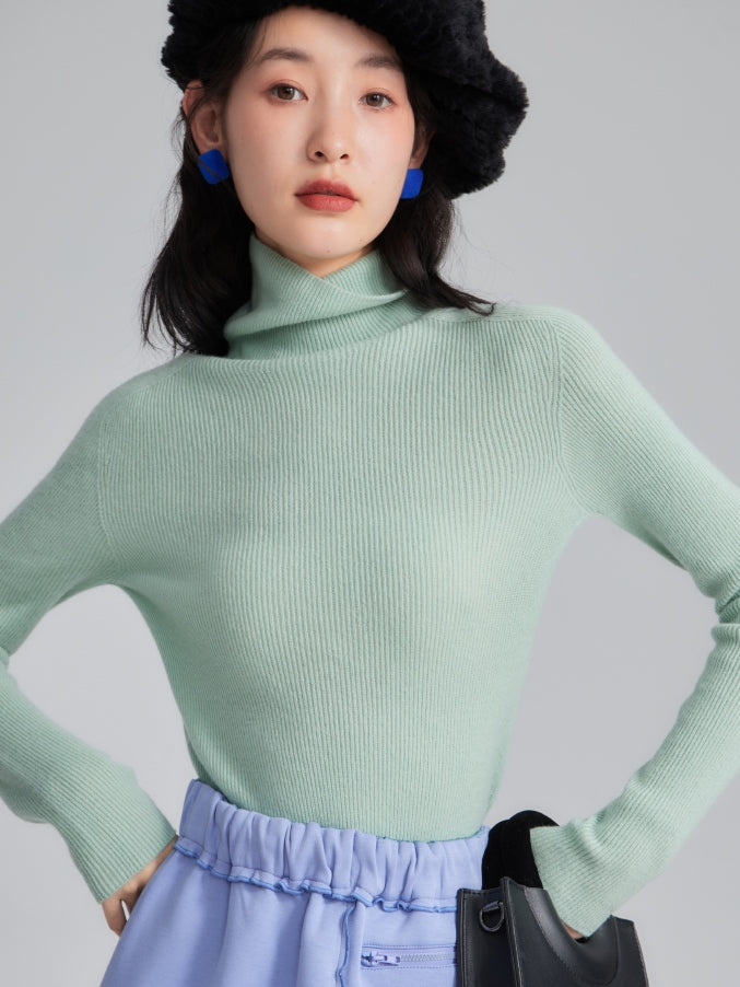 Pure Wool Turtleneck Sweater