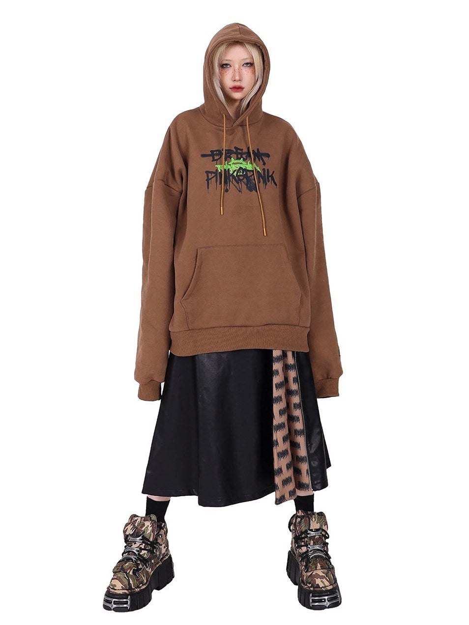 Graffiti Hooded Loose Street Sweat