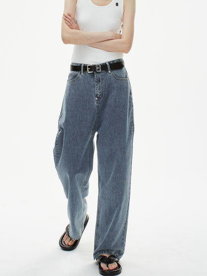 Hohe Taille -Umriss Jeans