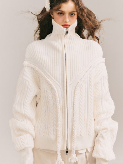 Knit Zip Cardigan