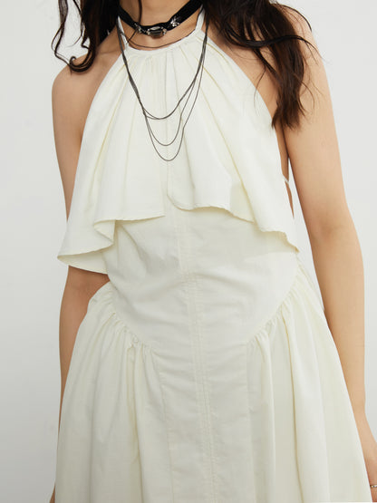 Backless Fairy Hanging-neck Dress