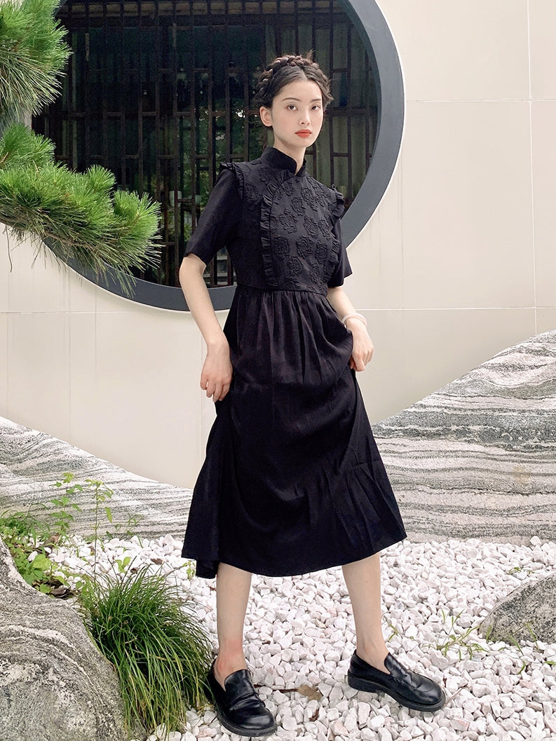 MID-LENGTH CHEONGSAM Fringe Dress