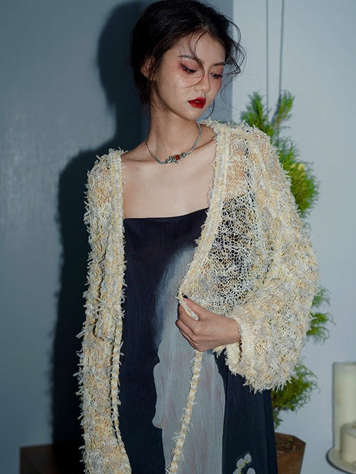 Special YARN LOOSE CARDIGAN JACKET