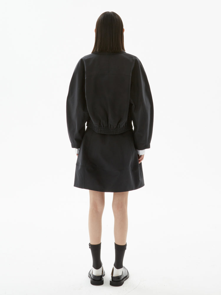 Raglan Sleeve Jacket Skirt Suit