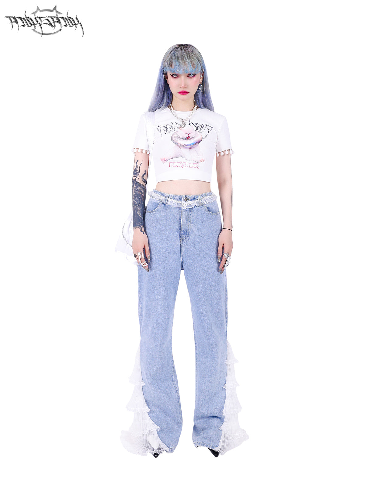 Cropped Casual Pop Nichi T-shot