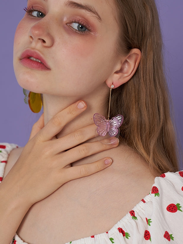 Transparent Butterfly Earrings