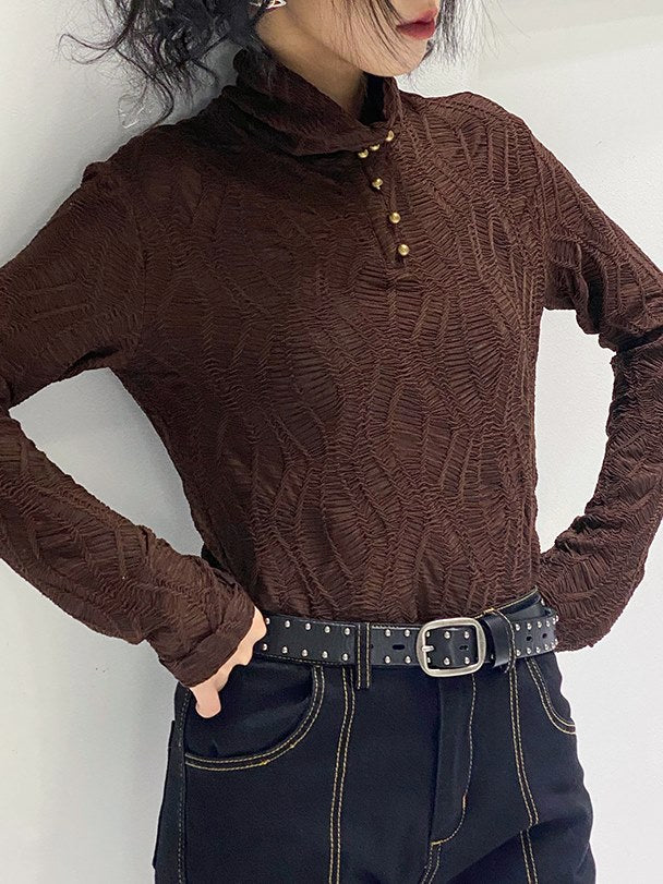 Half Button Turtleneck Bottoming Shirt