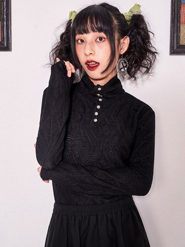 Half Button Turtleneck Bottoming Shirt