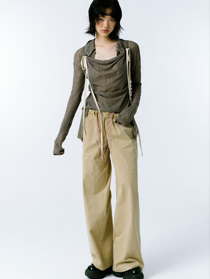 Straight Loose Wide-leg Pants